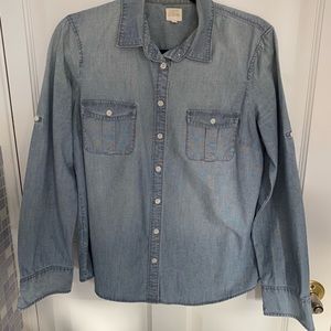 J. Crew Factory Chambray Shirt